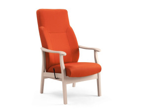 Тканевое кресло с подлокотниками