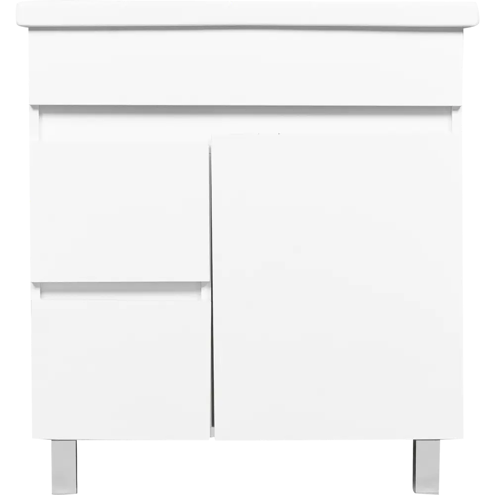 Тумба под раковину напольная Sensea «Лайн» 70 см цвет белый 17179300 STLM-2058082