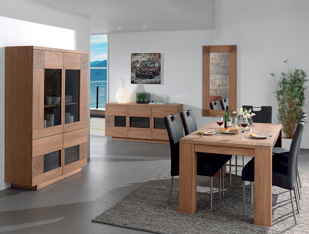 Обеденный стол деревянный 180 см дуб Woody VAVI WOODY 132619 Бежевый  - Вид №1