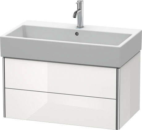XS419502222 XSquare Тумбочка подвесная Белый глянцевый декор Duravit - Вид №2