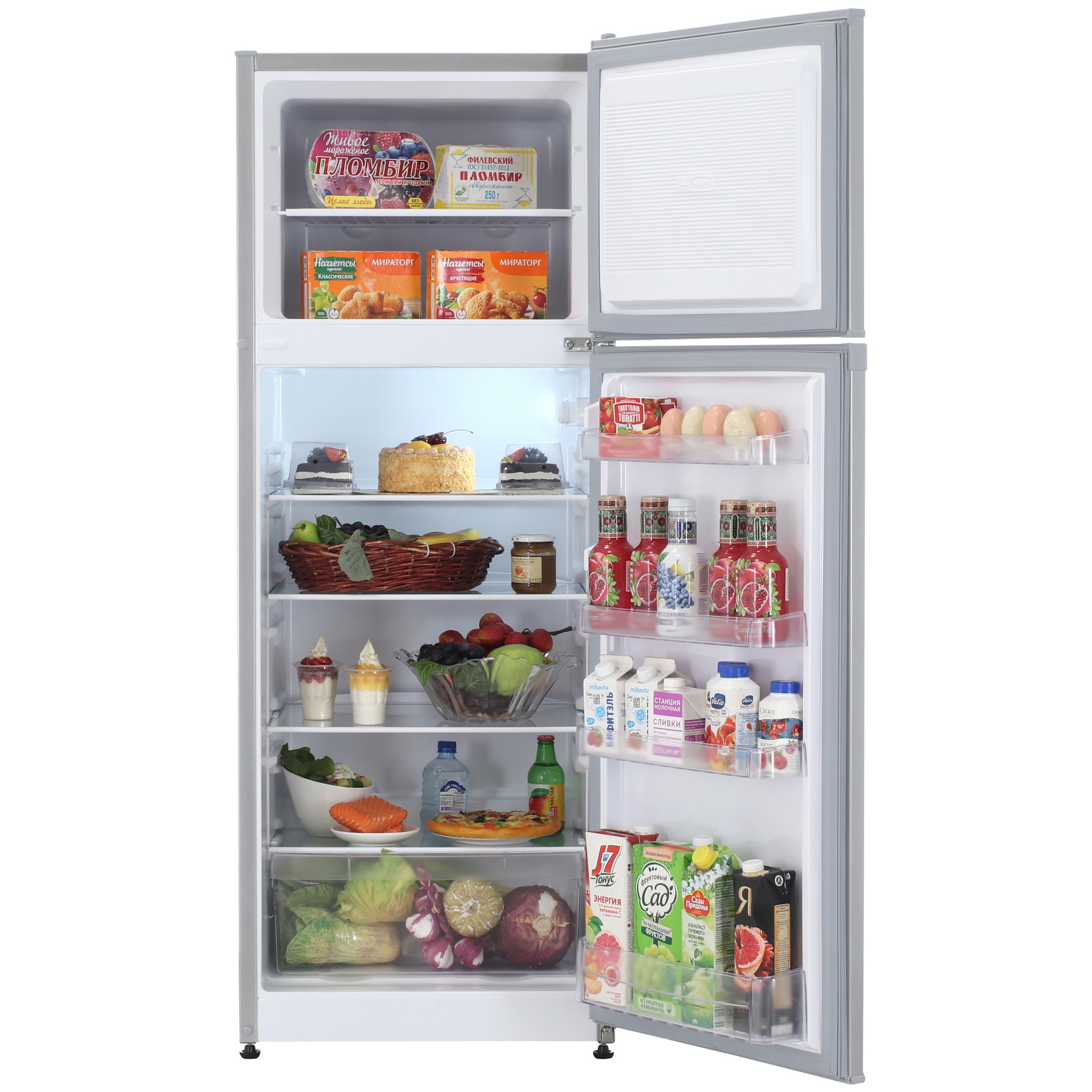 9056364 Холодильник с морозильником   Nordfrost  NRT 145 132 серебристый STDN-0021768 - Вид №5