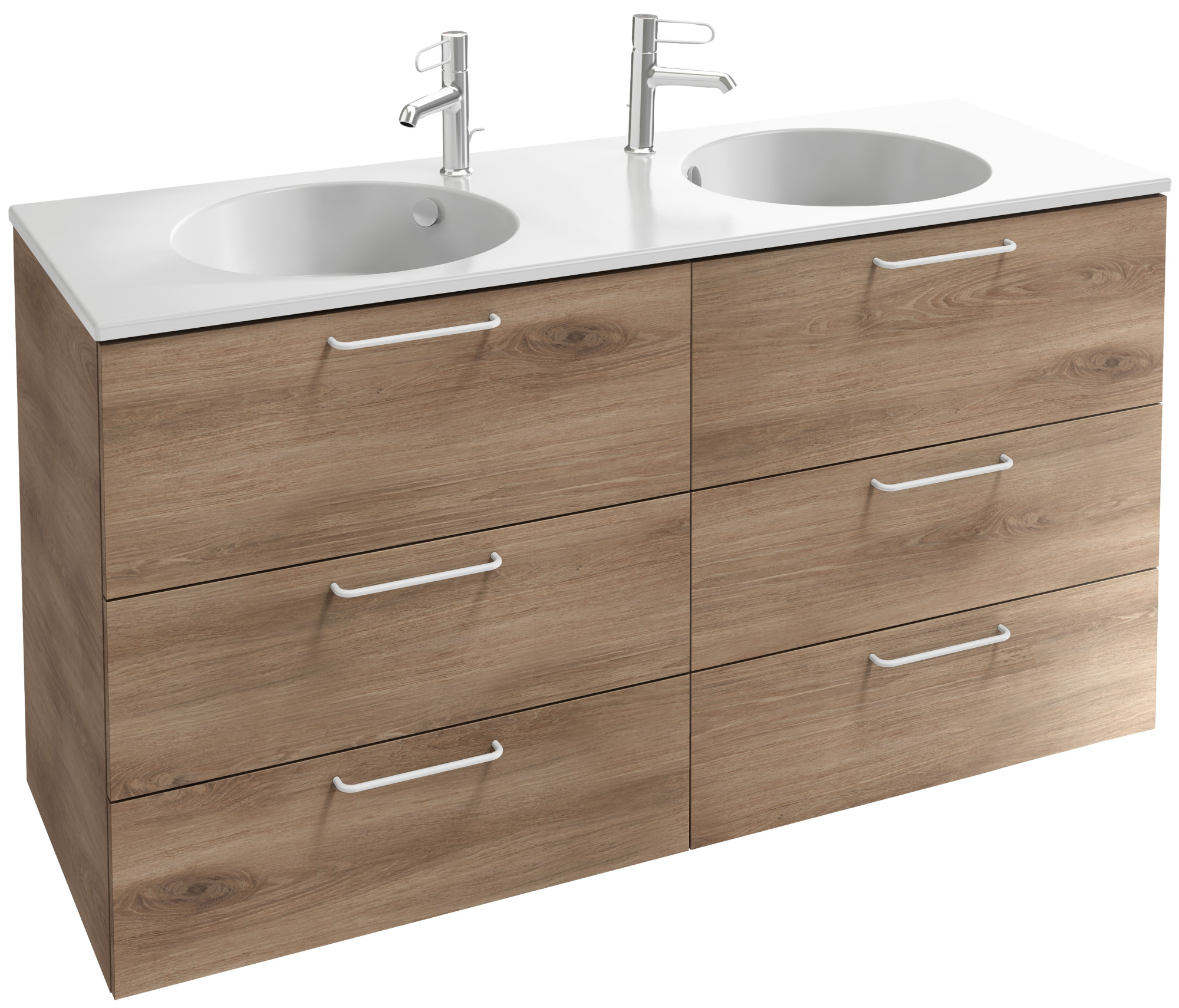 EB2536-R6-NR4 Тумба под столешницу 140 см, 6 ящиков, белая ручка JACOB DELAFON ODÉON RIVE GAUCHE ODEON RIVE GAUCHE