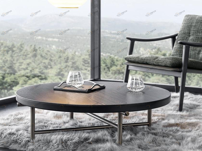 Minotti Круглый журнальный столик для гостиной Torii sun-id-1437674