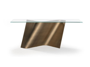 Стеклянная прямоугольная консоль