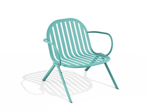 Штабелируемое стальное кресло с порошковым покрытием с подлокотниками