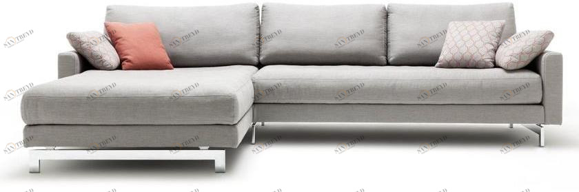 Rolf Benz Модульный тканевый диван с шезлонгом Rolf benz 004 vida sun-id-1384431