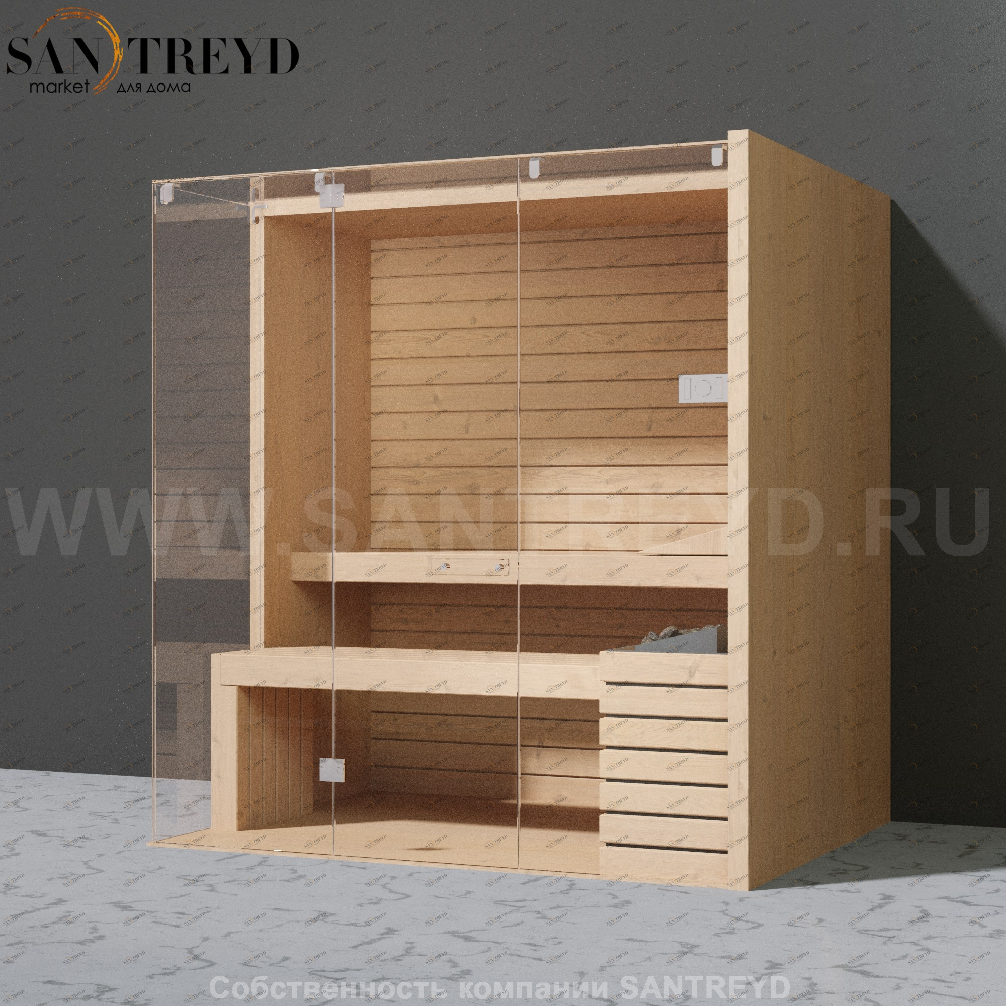 Effegibi SKY CORNER 60 SA55400020 Сауна. Мощность: 6 кВт макс. Размеры: длина 200 см, ширина 150 см. Отделка: канадский хемлок.