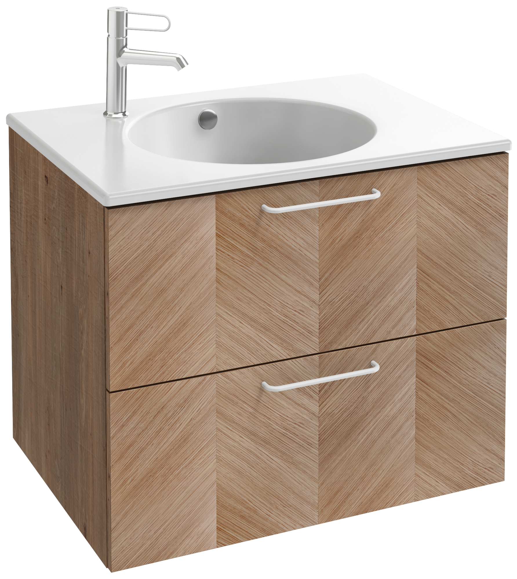 EB2521-R6-E10 Тумба под столешницу 70 см, 2 ящика, белая ручка JACOB DELAFON ODÉON RIVE GAUCHE ODEON RIVE GAUCHE