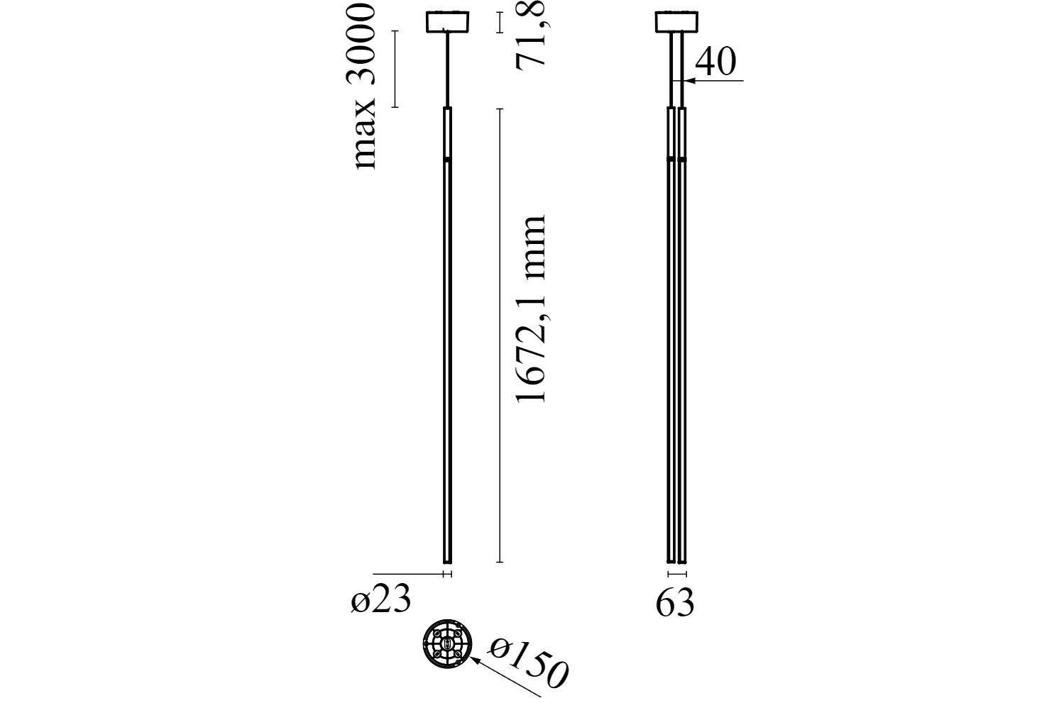 Алюминиевый подвесной светильник Flos Home Collection-подвеска ARCH-00140782 - Вид №5