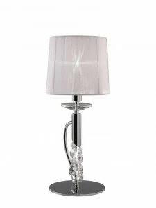 Настольная лампа Mantra Tiffany 3868 MANTRA КЛАССИЧЕСКИЕ 080075 Белый;прозрачный;серебро