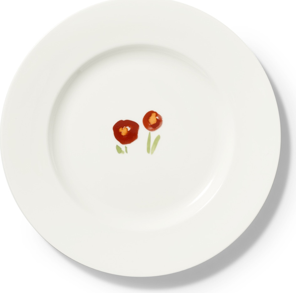 10639881 Dibbern Тарелка подстановочная Dibbern "Впечатление.Красные маки" 31см Фарфор 