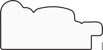 BY 7018 Зеркало в багетной раме - слоновая кость 51 mm EVOFORM Octagon - Вид №4