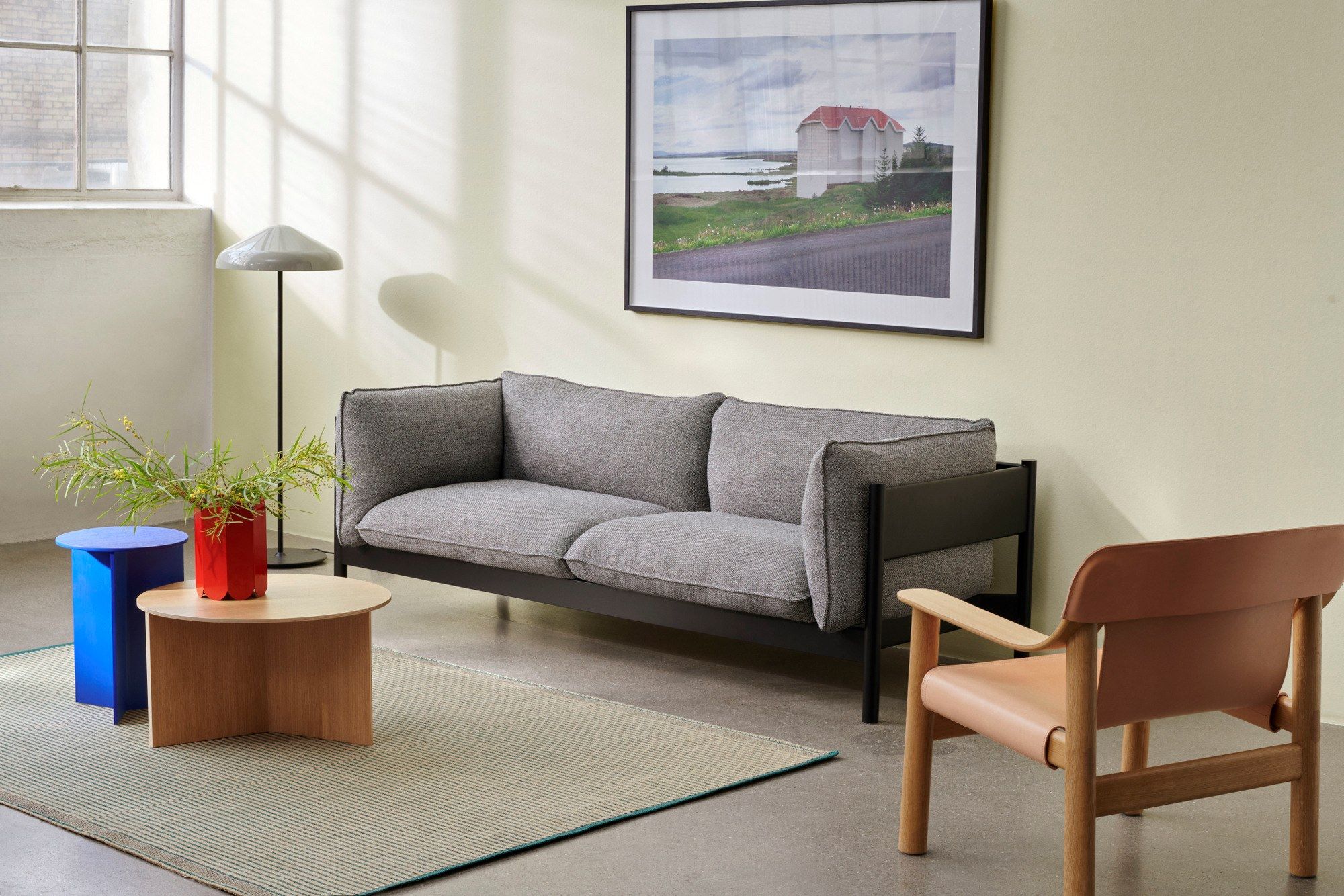 Стальная светодиодная напольная лампа Hay ПАО ARCH-00068733 - Вид №6