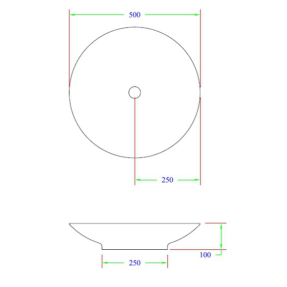 25361 Накладная раковина на столешницу  овальная Ceramica Hidra  - Вид №3