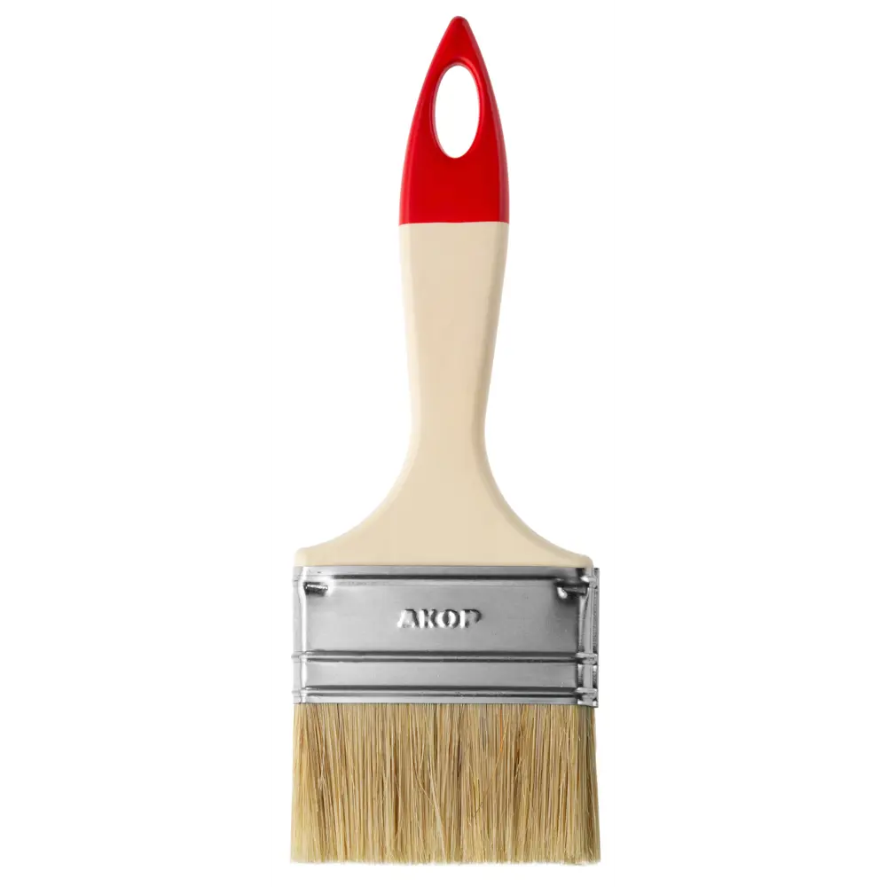 Кисть плоская 70 мм Акор Стандарт Столичная синтетическая щетина STLM-2193316 - Вид №5