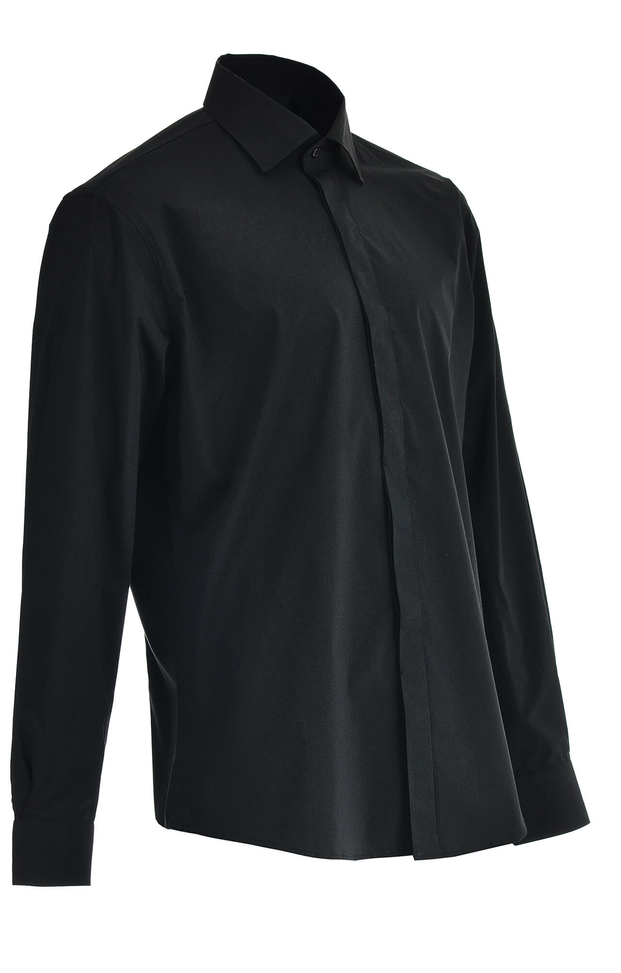 62473 Рубашка мужская  black El-Risto  Корпоративная одежда  размер 39/170-176  - Вид №2