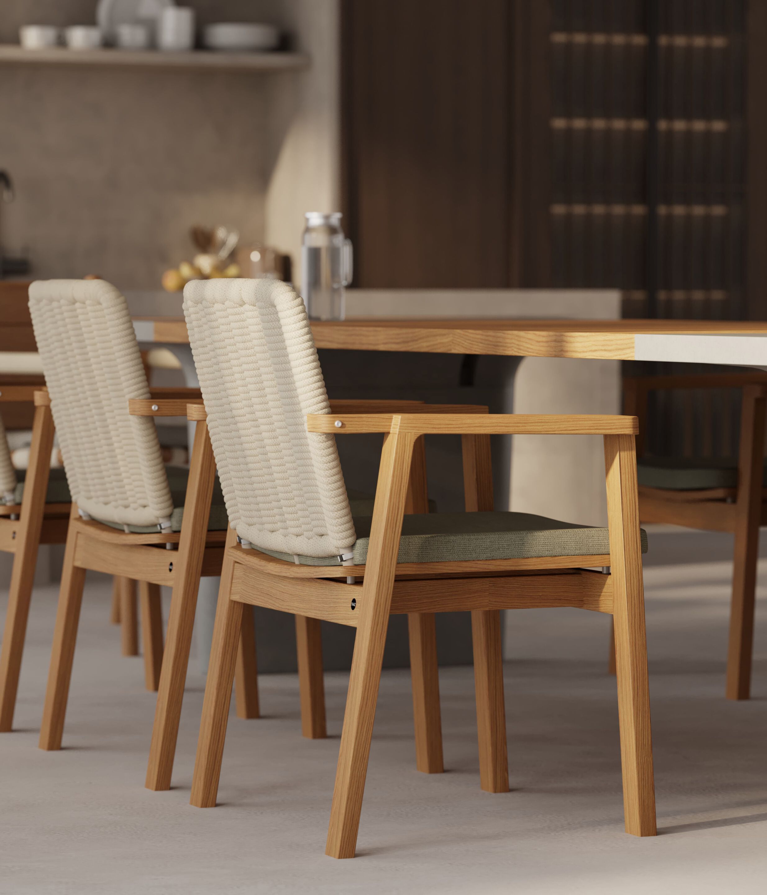 Прямоугольный садовый стол из тикового дерева YAAZ Semt ARCH-00089971 - Вид №3