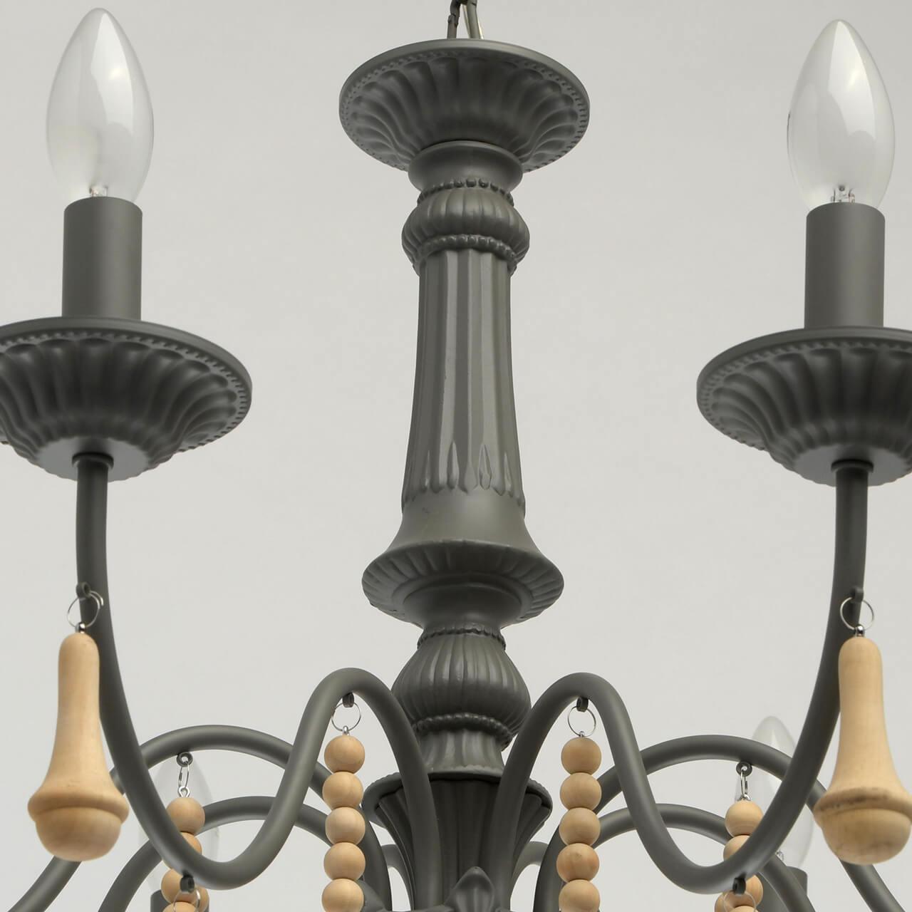 Подвесная люстра MW-Light Карбон 697010508 MW-LIGHT ДИЗАЙНЕРСКИЕ, КАРБОН 194371 Серый  - Вид №2