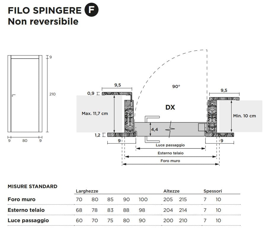 Распашная дверь с выдвижными петлями Venus Design Вера ARCH-00113450 - Вид №10