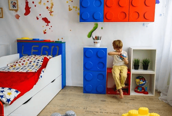 Антресоль детская "Леголенд" МАНДАРИН ЛЕГОЛЕНД 178729 Белый;розовый Santreyd  - Вид №6