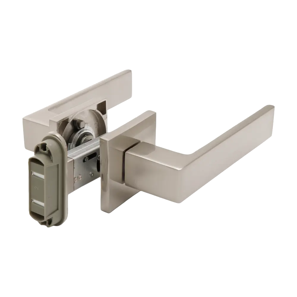 Дверная ручка на розетке Edson PS 25-Q2 без запирания цвет никель 89456868 STLM-2071438 