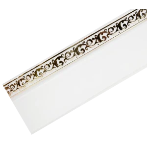 Бленда 1 м/п Флора 5 см, пластик, цвет белый глянец