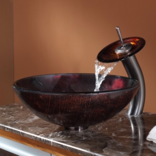 C-GV682-12mm-KGW1700 Накладная раковина на столешницу  прямоугольная Krausru  - Вид №8