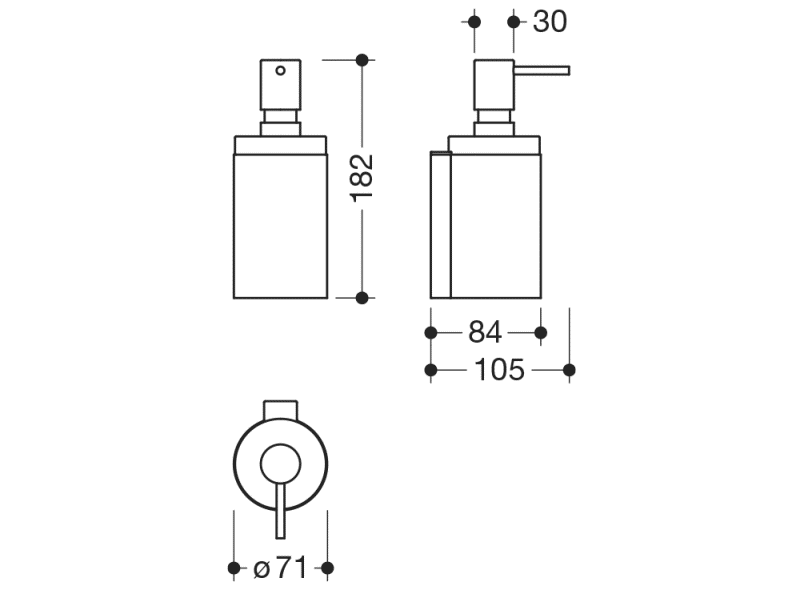 162.06.110540 Дозатор мыла с держателем HEWI Spenderprodukte  - Вид №5