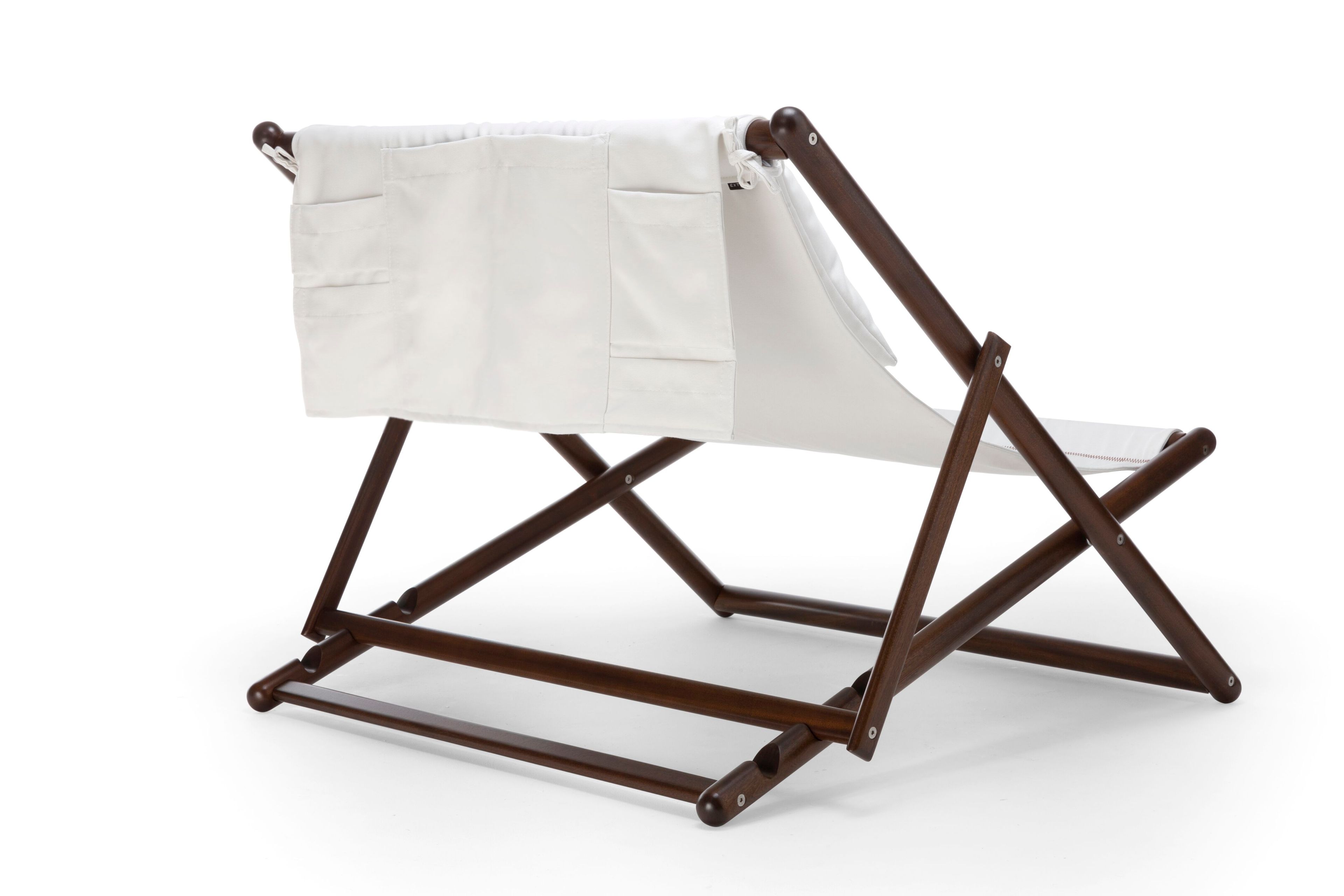 Шезлонг из красного дерева и ткани Exteta Razzi ARCH-00083836