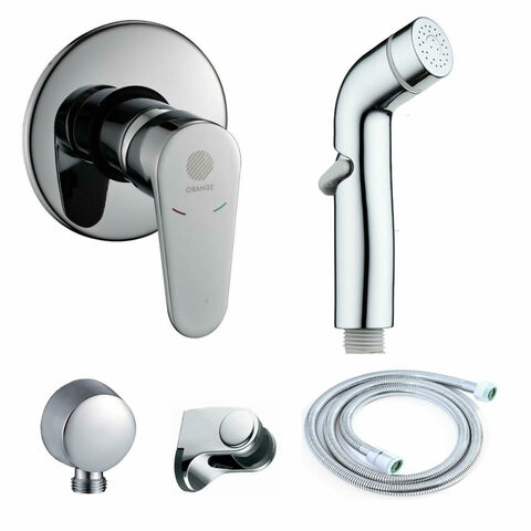 Orange Otto M22-455cr Гигиенический набор со встраиваемым смесителем. Хром sun-id-1516912 - Вид №1