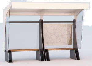 DIMCAR Стальное навес для автобусной остановки  G528