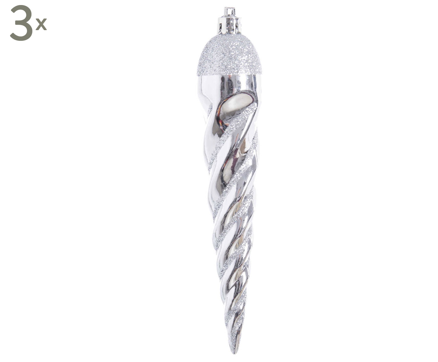 DZ-087-903 елочная игрушка, набор 3шт TO4ROOMS 