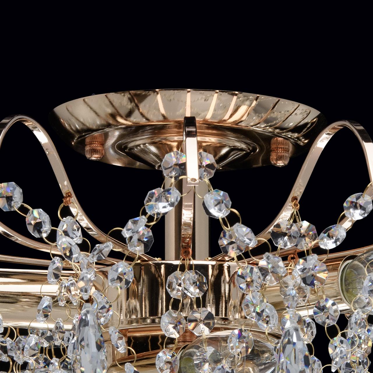 Потолочная люстра MW-Light Бриз 464017406 MW-LIGHT ДИЗАЙНЕРСКИЕ, БРИЗ 181539 Золотой  - Вид №1