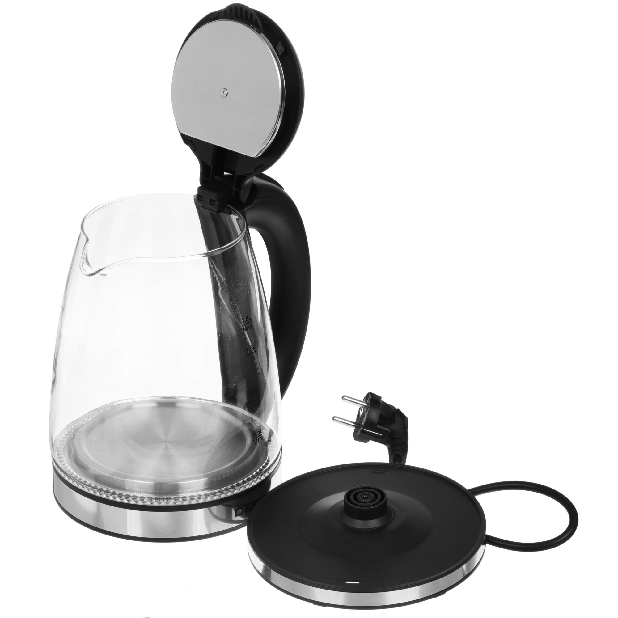 5080175 Электрочайник DEXP GP1800 серебристый STDN-0134891 - Вид №4