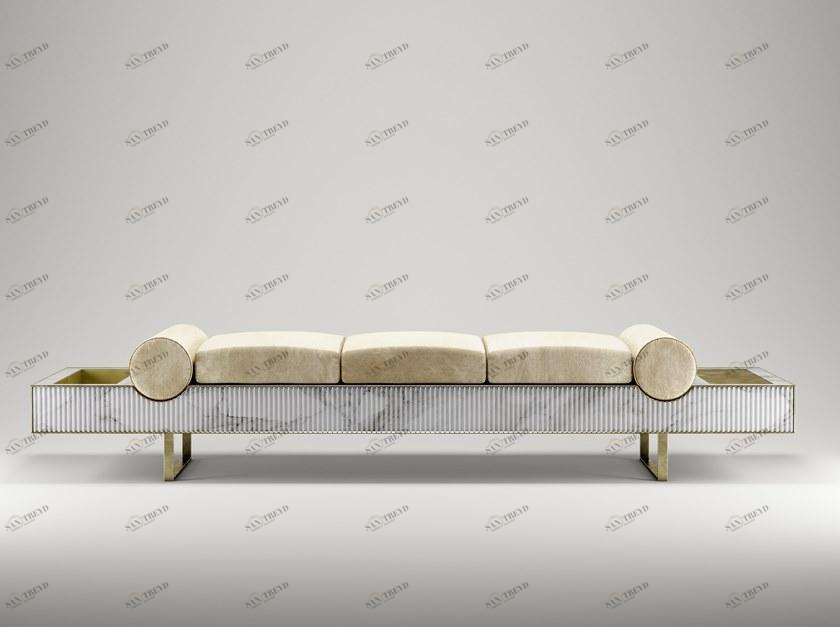 ROSSATO ARREDAMENTI Мягкая бархатная скамейка Home sun-id-1418101