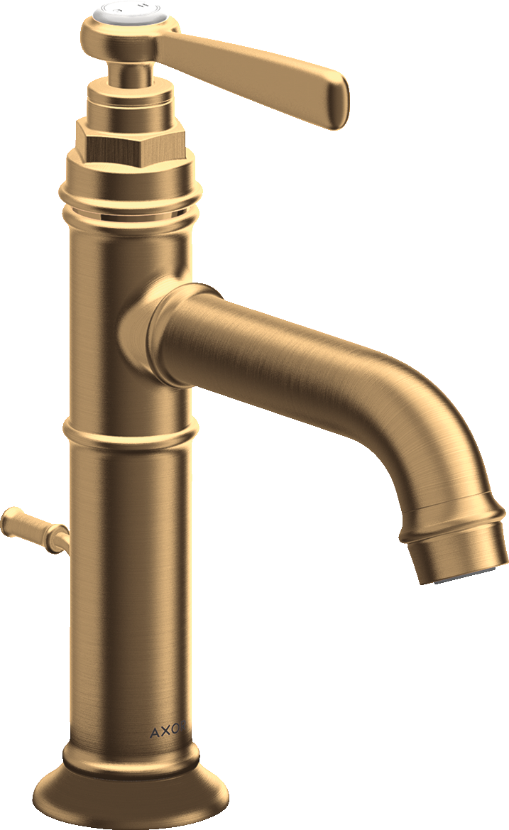 16515950 Смеситель для раковины 100, однорычажный, с рычажной ручкой и сливным гарнитуром AXOR MONTREUX