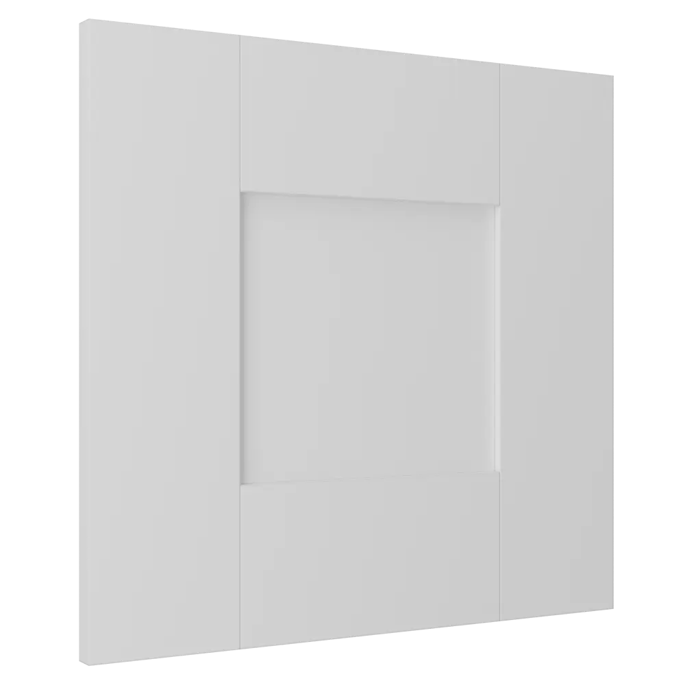 Santreyd Дверь для шкафа Лион Реймс белая матовая 39,6×38 см 89358743 STLM-1091748