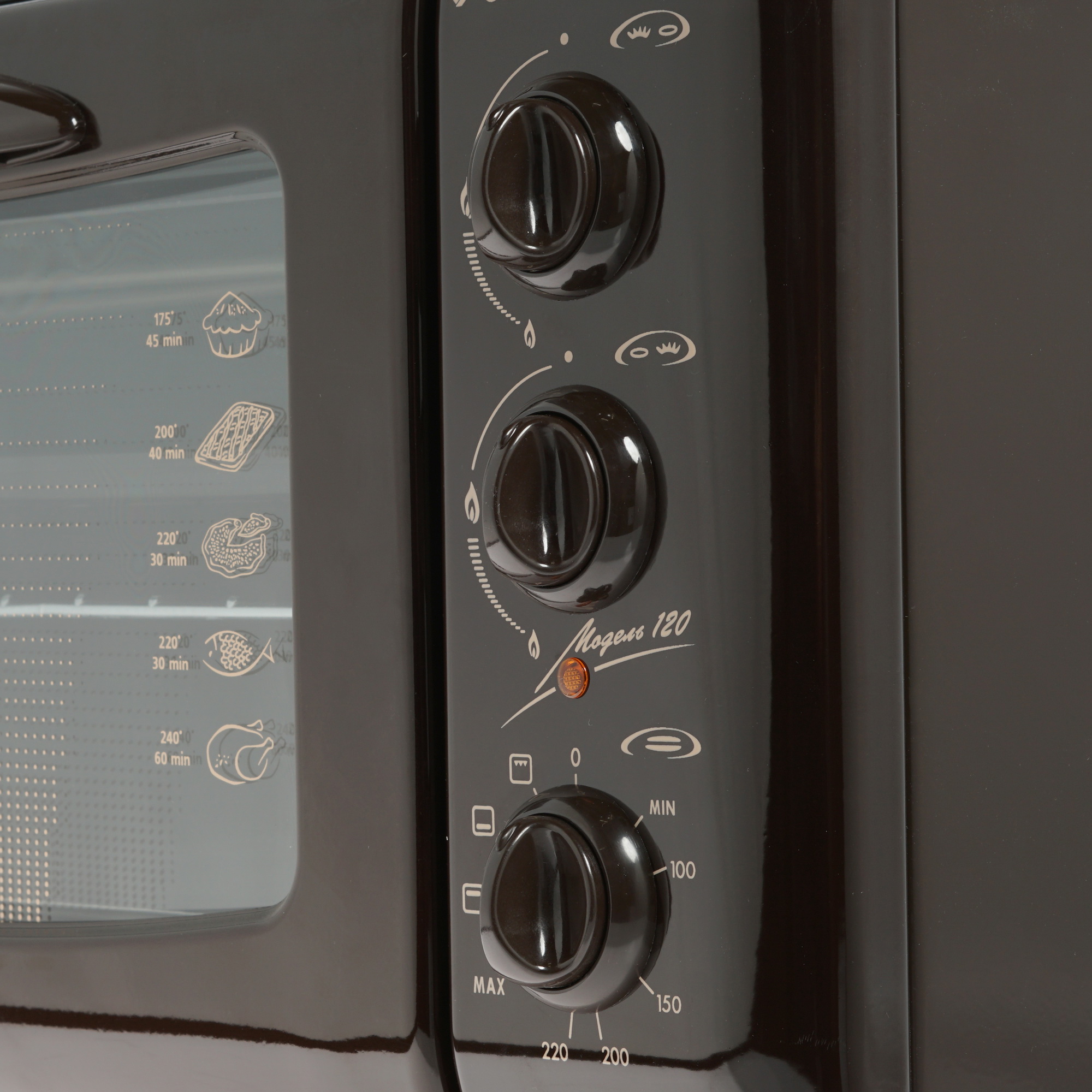 7928751 Мини-печь GEFEST ПГЭ 120 К19 коричневый STDN-0079398 - Вид №3