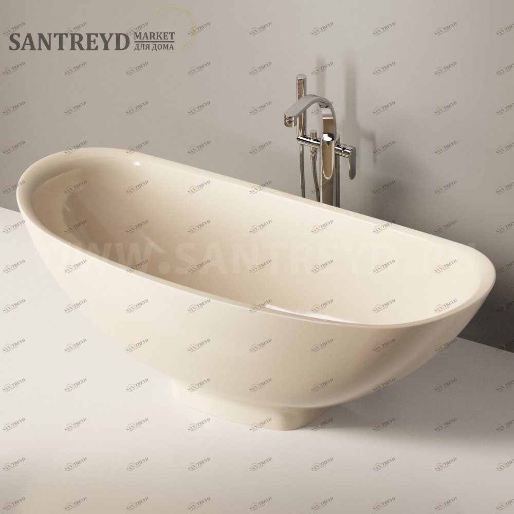 Ванна свободностоящая IO e SI бежевая Ceramica Flaminia IO70SM1015