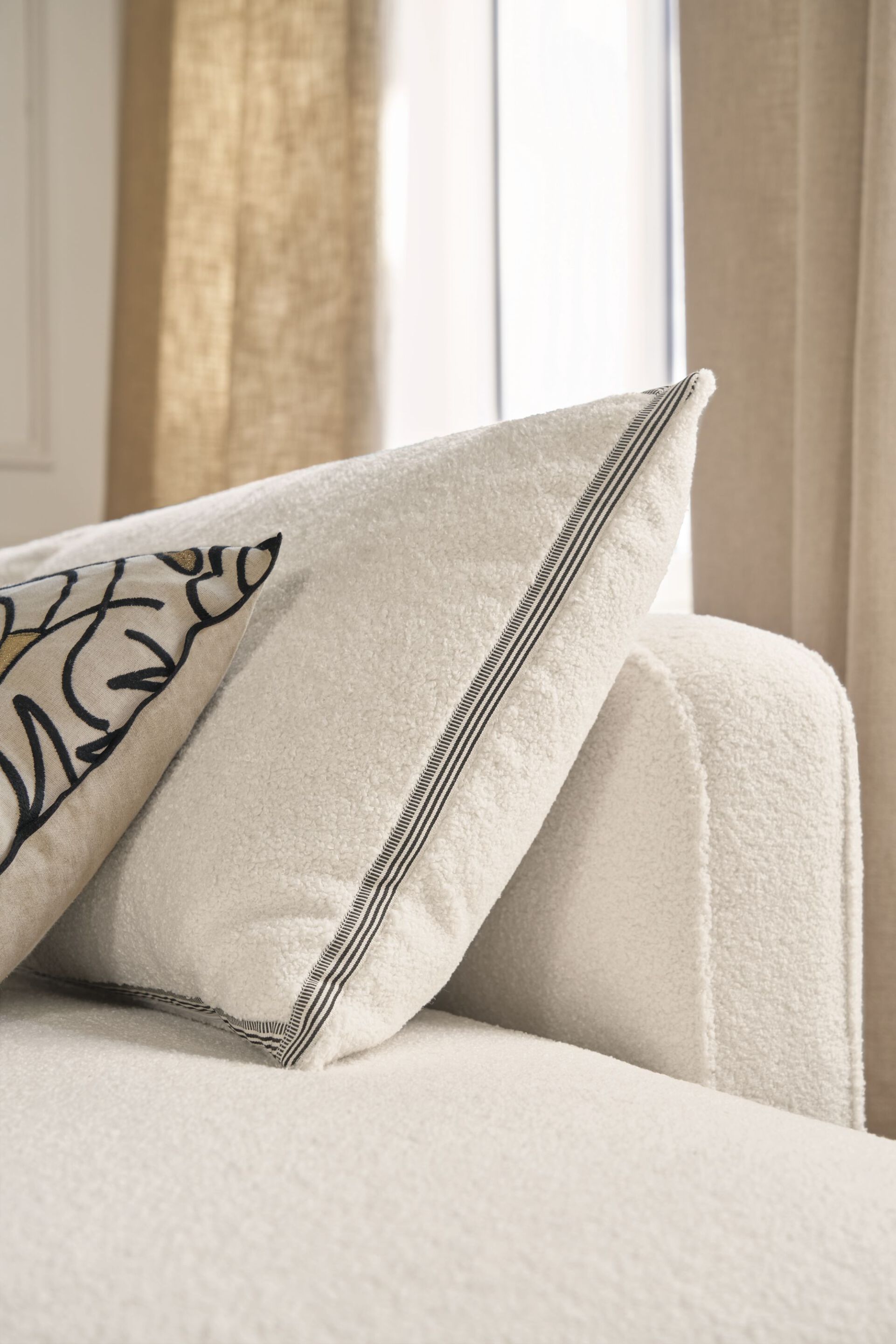 Однотонная ткань букле Casamance Népal ARCH-00121333 - Вид №3