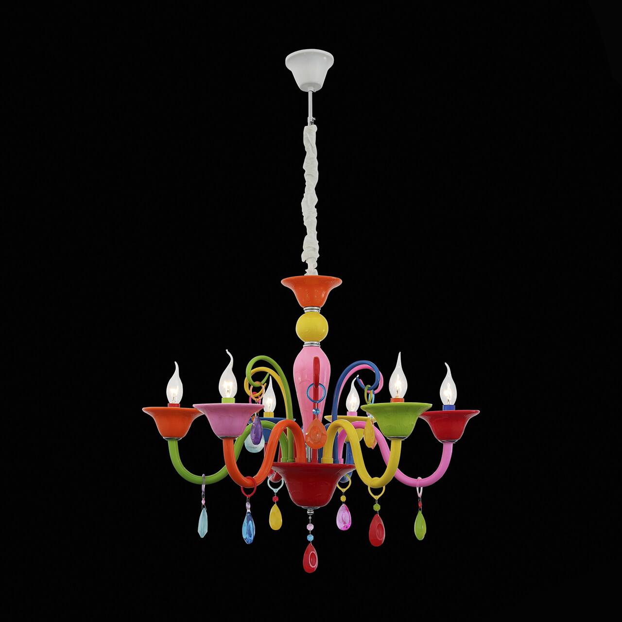 Детская подвесная люстра с подвесками Delizia ST LUCE DELIZIA 326472 Красный;желтый;зеленый  - Вид №3
