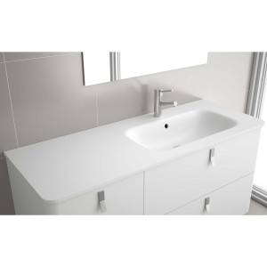 24544 SALGAR Раковина UNIIQ 905 Тумба слева MATT MINERALSOLID 905 x 15 x 460 мм
