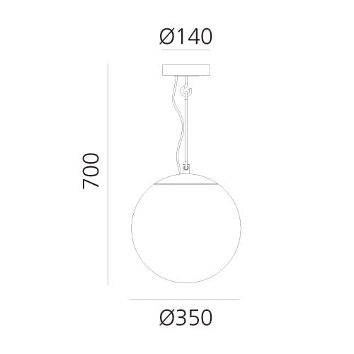 Выдувное стекло светодиодный потолочный светильник Artemide nh ARCH-00038643 - Вид №6