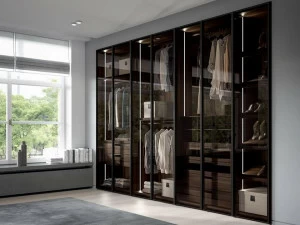 Dall'Agnese Встроенный стеклянный шкаф с ящиками Emotion up