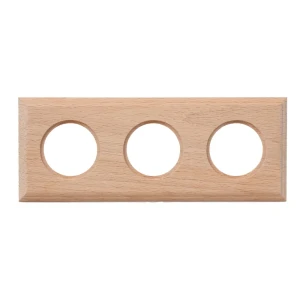 Рамка для розеток и выключателей Electraline BF4 3 поста цвет бежевый