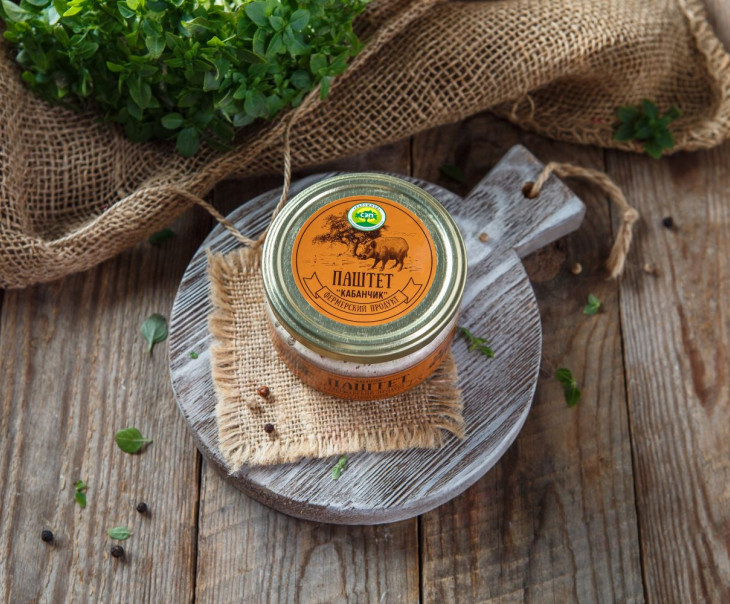 4150 Паштет "Кабанчик" из свиной печени Вкусляндия 