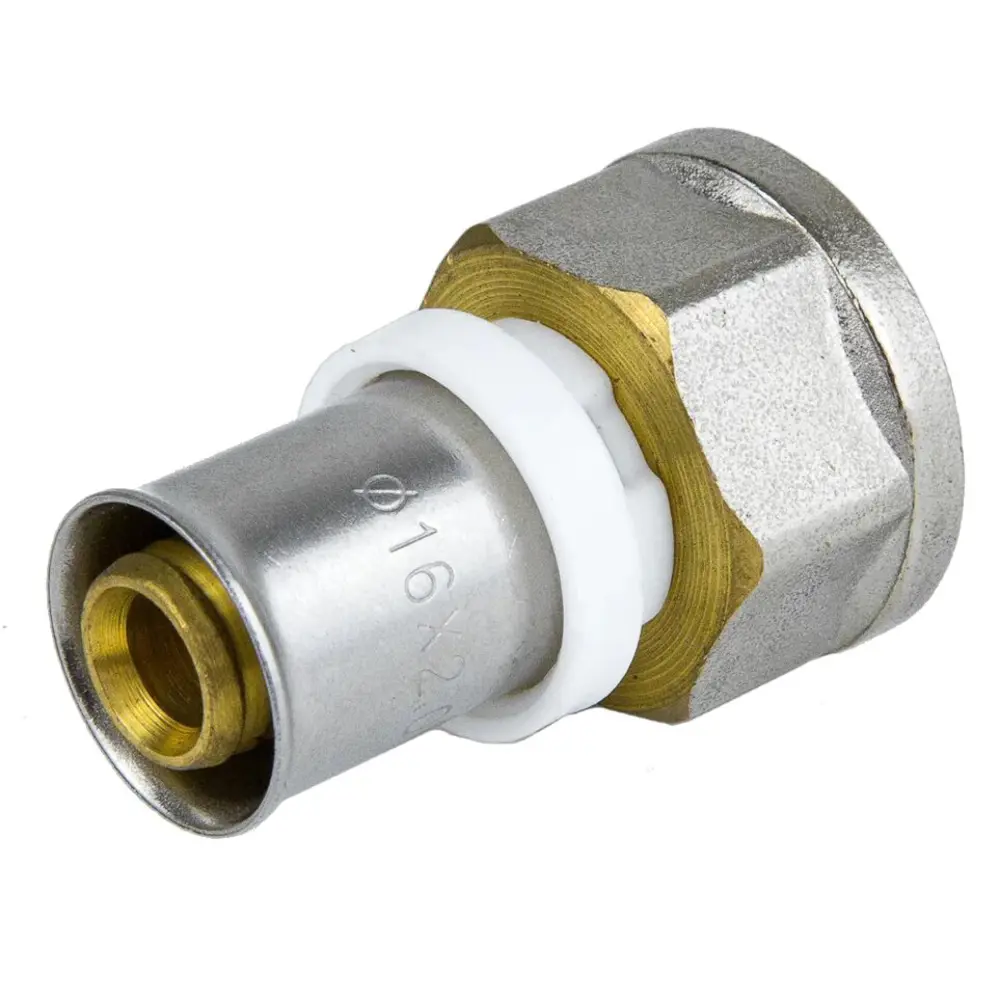 Муфта комбинированная Aquasfera 1/2"x16 мм ВР никелированная латунь 027-8788 STLM-2042712 - Вид №1