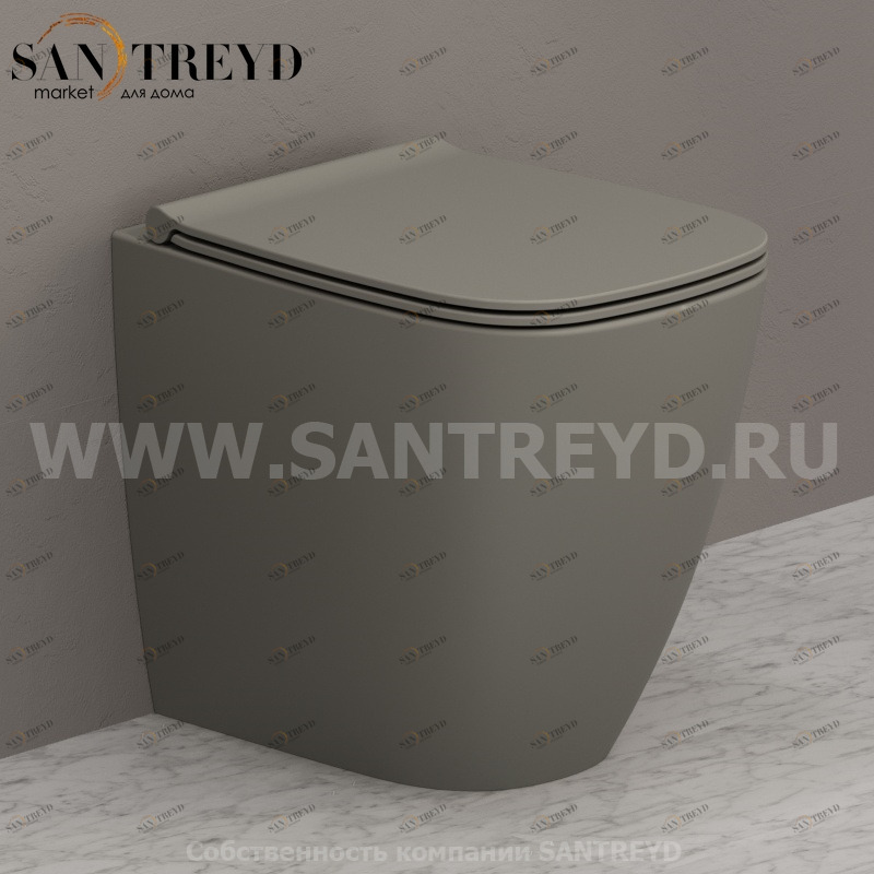 GN002CC Приставной унитаз напольный Белый Ceramica Globo GENESIS Италия