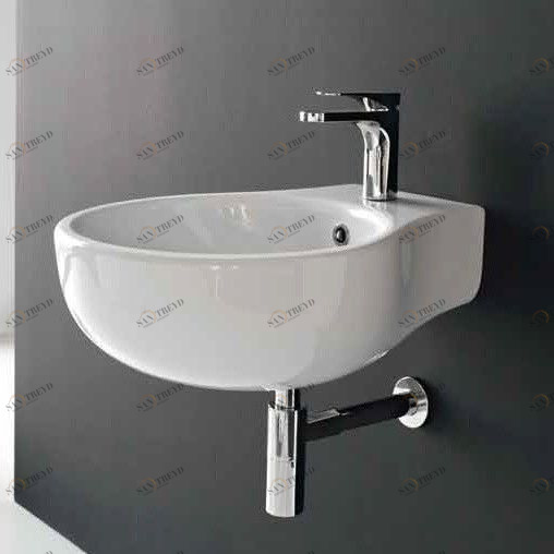 19005 Подвесная раковина настенная овальная Ceramica Hidra 