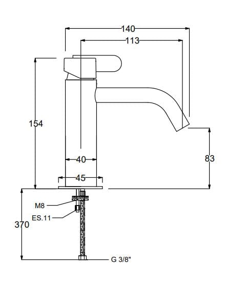 Однорычажный смеситель для раковины QD Magistro Lab Swing ARCH-00129571 - Вид №4
